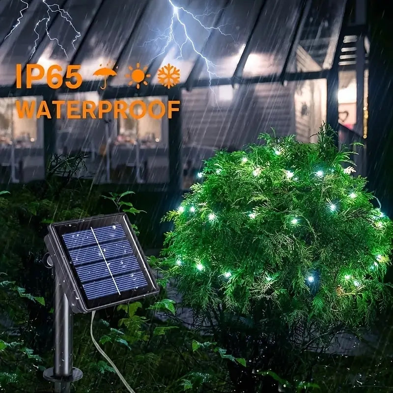1pc LED Solar Light, Outdoor Waterproof Fairy Garland String Lights, Solar Lamp Decoration For Christmas, Party, Garden