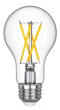 LED Edison Bulbs, A19 Style E26 Dimmable Light Bulb, 60W Equivalent Warm Amber Cool White Light