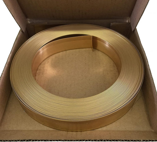 1-1/4" x 100' Spring Bronze Weatherstrip Bulk Roll