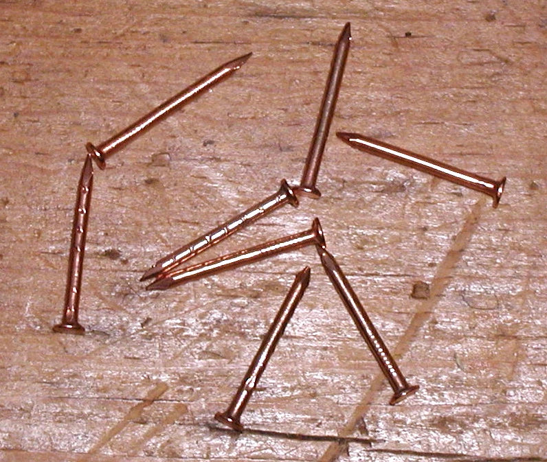 Copper Plated Nails 3/4" x 17