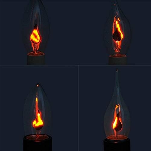 Edison Led Candle Light Bulb E14 E27 LED Flame Effect Bulb 3W AC220V Home Decor Lighting Ambient Candle Bulb