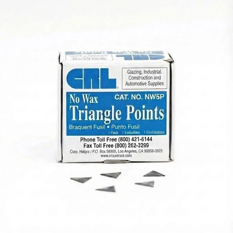 Stacked No. 5 Triangle Glazing Points – Fits CRL PD5, Fletcher & Red Devil Drivers